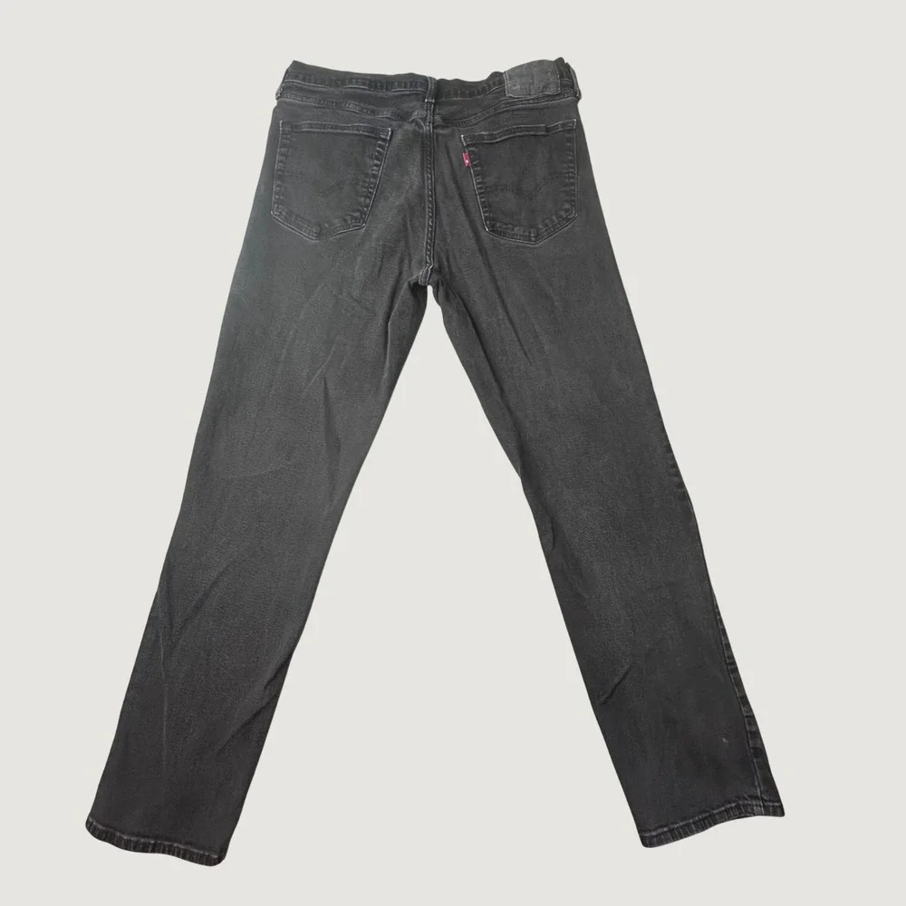 Levi's 541 Jeans Men 36x34 (35x30) Black Athletic Taper WaterLess Stretch Denim